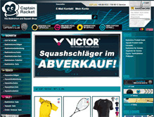 Tablet Screenshot of captain-racket.de